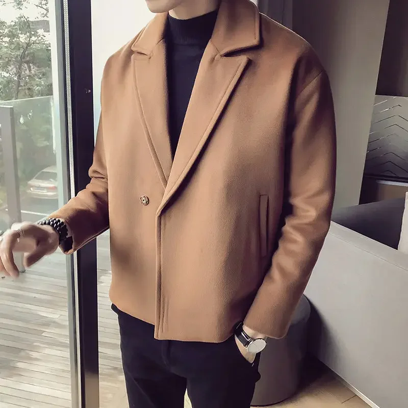 Slim Fit Overcoat Jacket for Men Windbreaker Man Coat Winter Sales Of Deals Clothing Fashion 2024 Original Brands Y2k New In