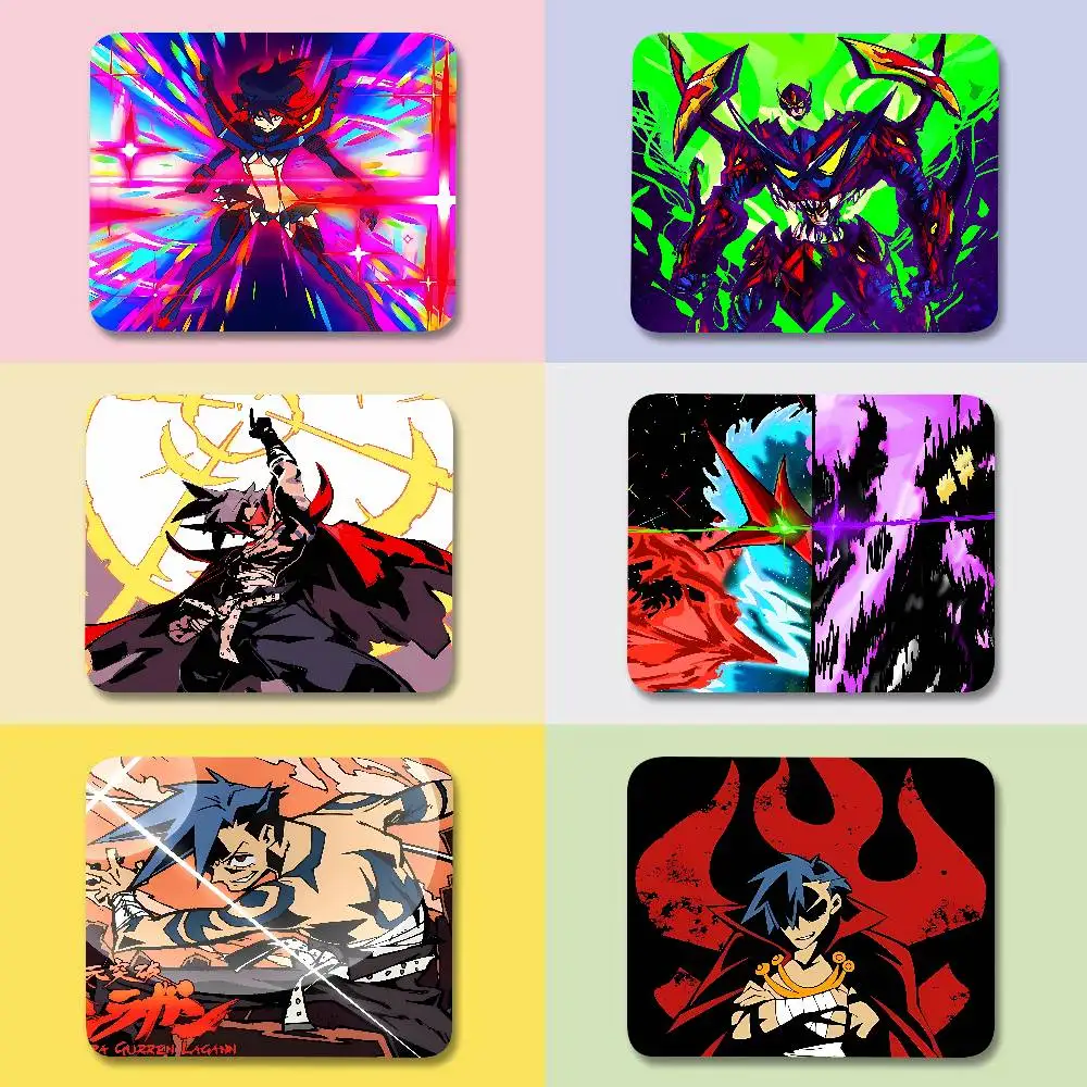 Mouse Pad Gaming Laptops Mousepad Gamer Carpet Keyboard Mat Desk Protector Anime Cartoon Mouse Pads Gurren Lagann Anime