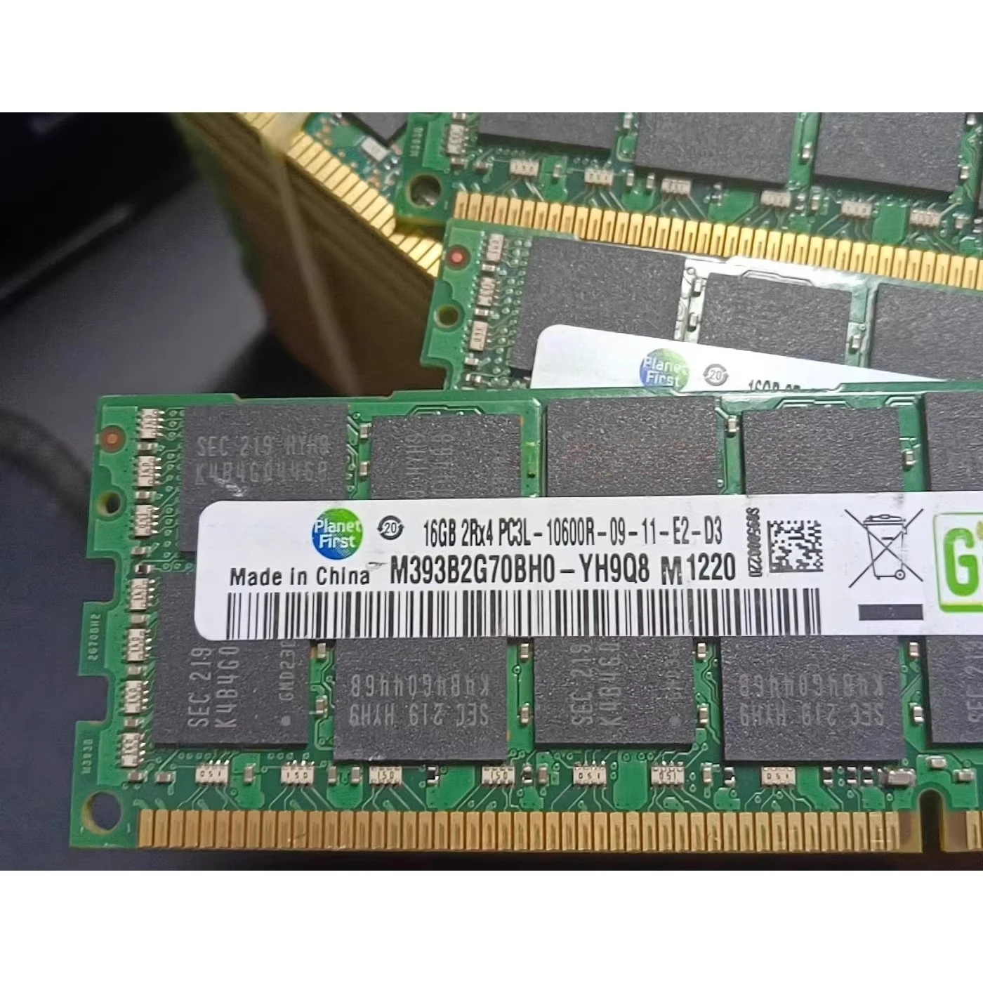 

For Samsung 16G 2RX4 PC3L-10600R DDR3 1333 ECC REG Server Memory