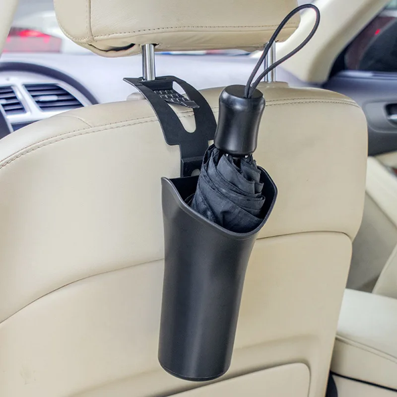 

1pcs Car Umbrella Fixed Storage Bucket Hangable Waterproof Back Seat Interior Umbrella Storage Barrel Umbrella Storage Accessory