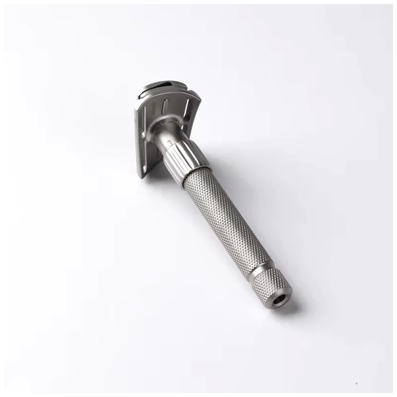 YAQI Adjustable Handle Men's Double Edge Shaver Ghost Titanium Lightweight Safety Razor Wet Shave Tools Men Shaving Products