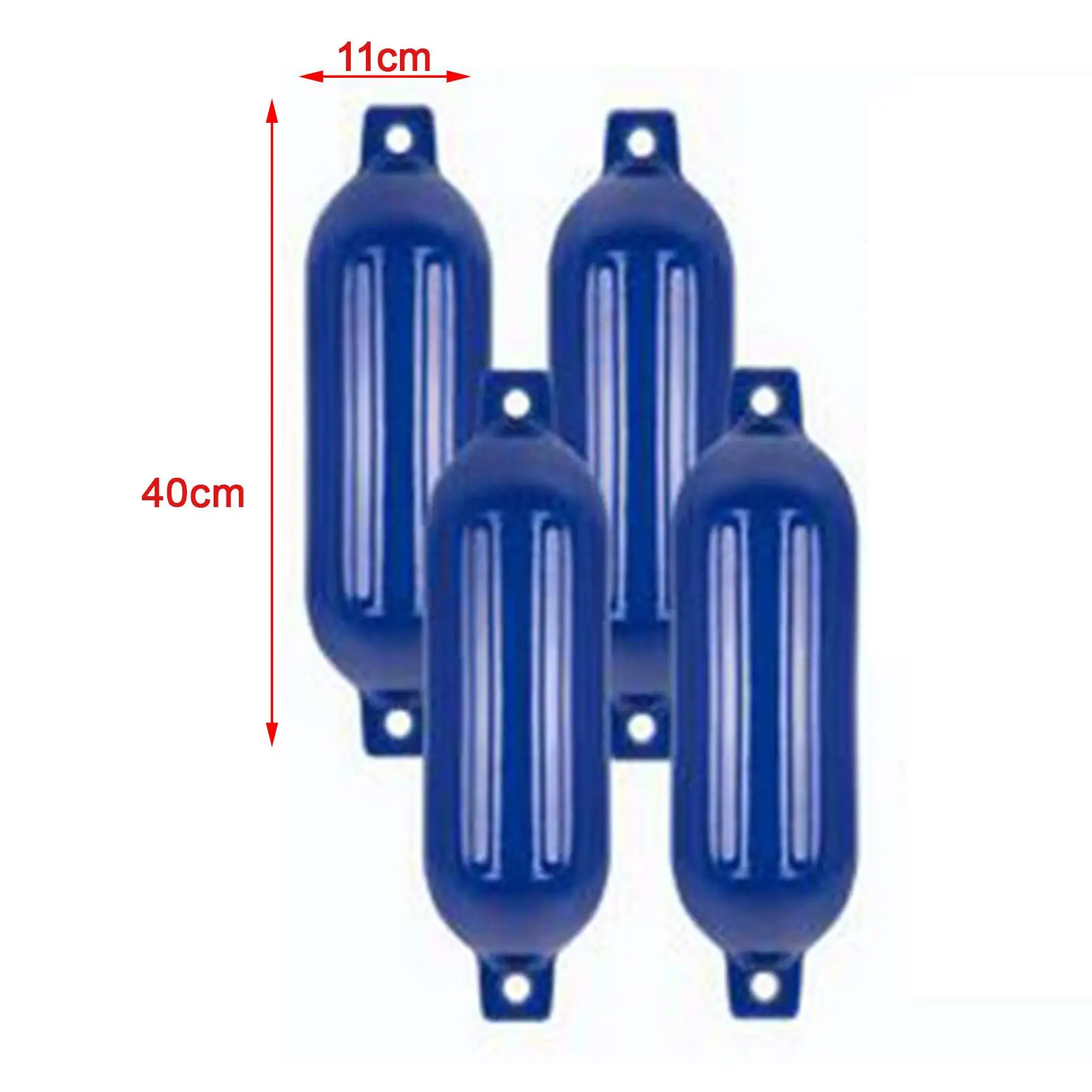 

Inflatable PVC Boat Fenders 4 Pack Protective Bumpers with Air Pump for Marina Docking and Sports Boating