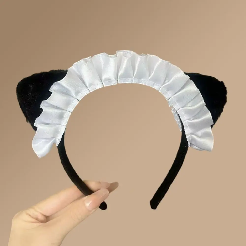 Cute Polyester Cat Ear Headbands Japanese-Style Photography Props Lolita Hair Hoops Maid Cosplay Hair Accessories Stage