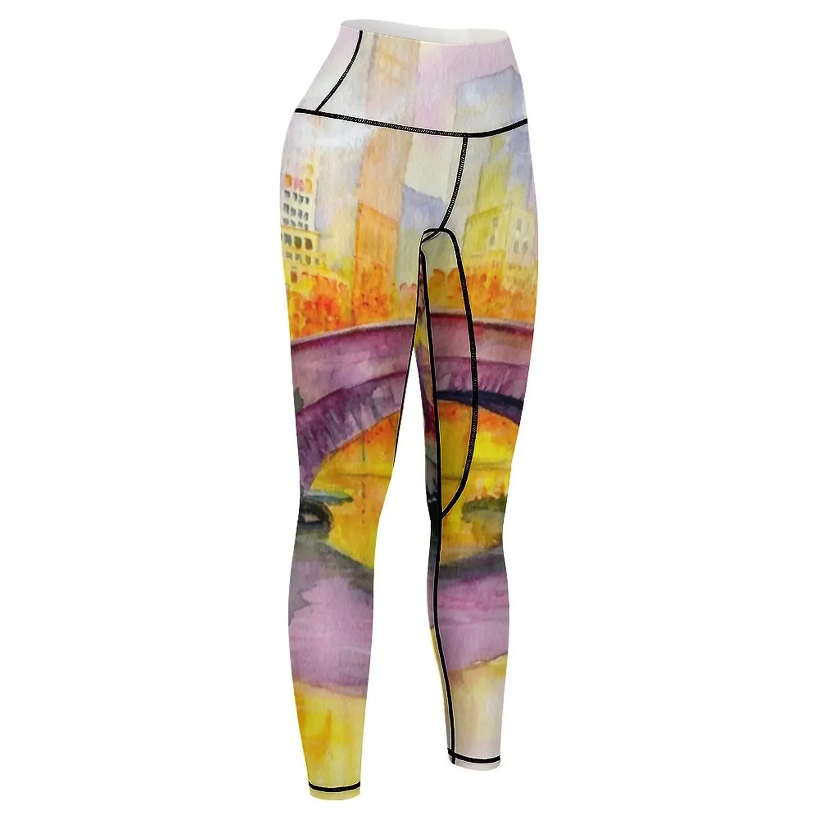 الخريف في Gapstow Bridge Central Park Leggings ملابس اللياقة البدنية للركض من أجل طماق الصالة الرياضية النسائية