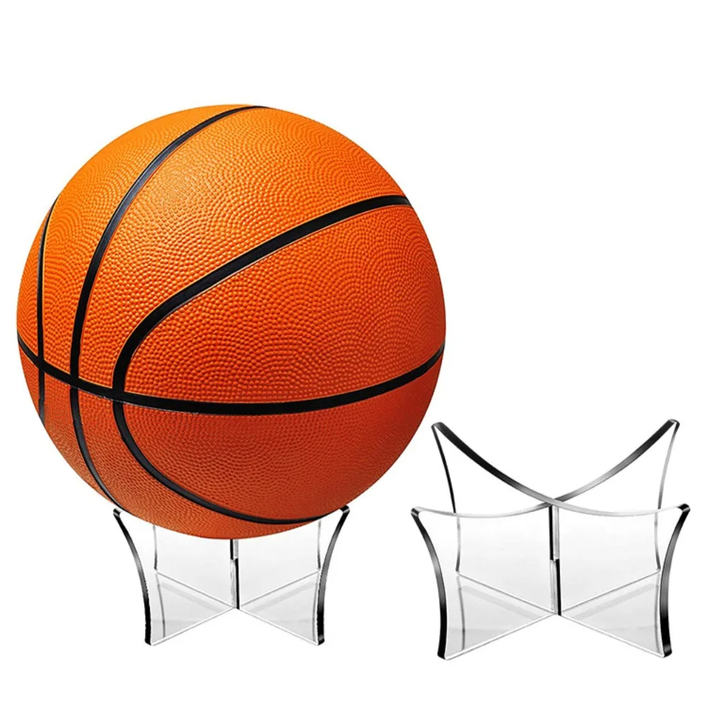 

New Acrylic Basketball Ball Stand Support Base Bowling Ball Football Display Holder Rugby Football Ball Rack