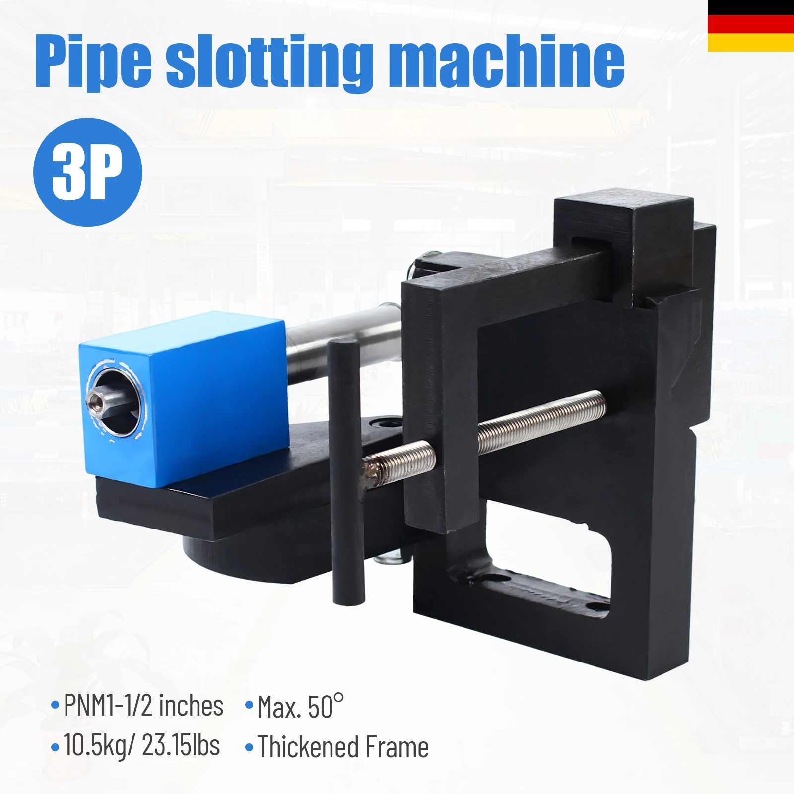 

NEW Heavy Duty Tube Notcher, Industrial Professional Pipe & Tube Notcher 3/4" - 3" Adjustable 0-50° Angle Cuts on 3/4"-3" Pipes