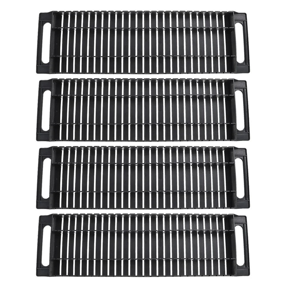 

4Pcs Anti-Static Pcb Board Holder 25-Slot Plastic Bar Bracket Circuit Board Storage Rack Organizer Shelving Boards