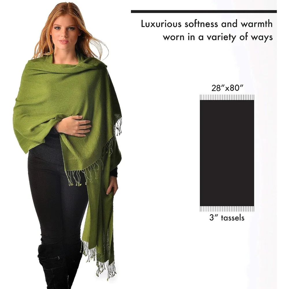 شال حريري نسائي فاخر - لفافة ناعمة وخفيفة الوزن للمناسبات الأنيقة #5