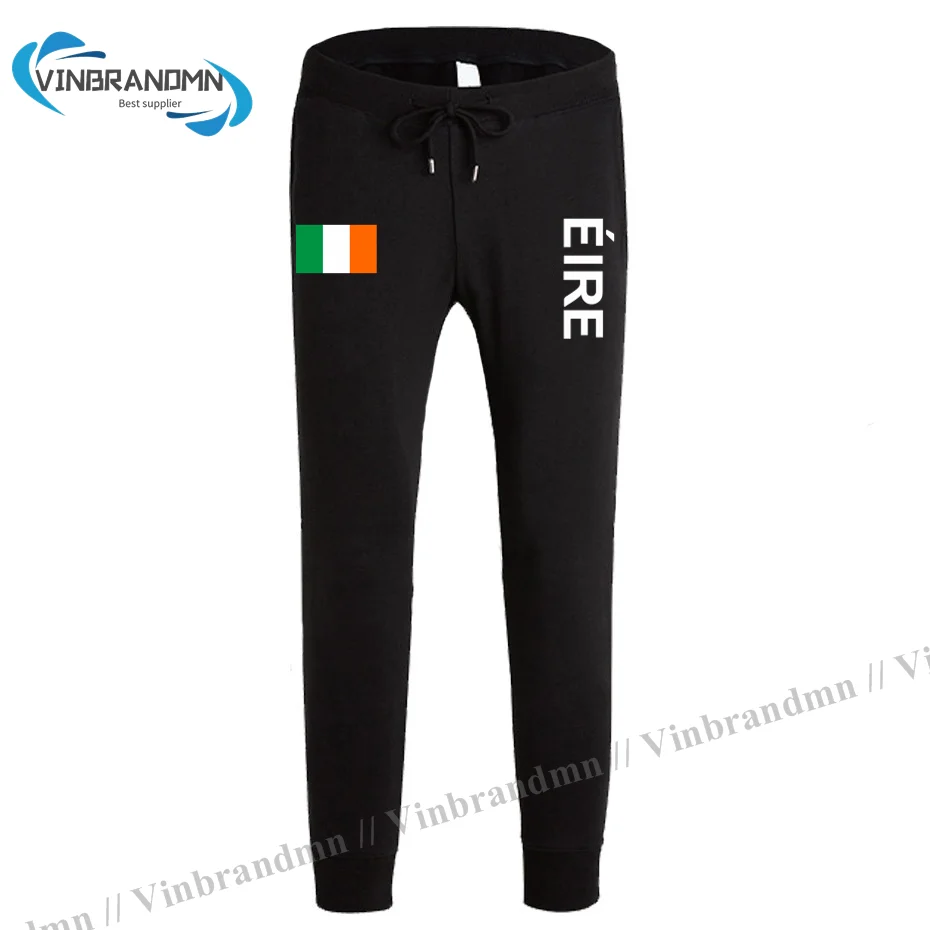 

Ireland The Irish Eire IE mens pants joggers jumpsuit sweatpants track sweat fitness fleece tactical casual nation country NEW