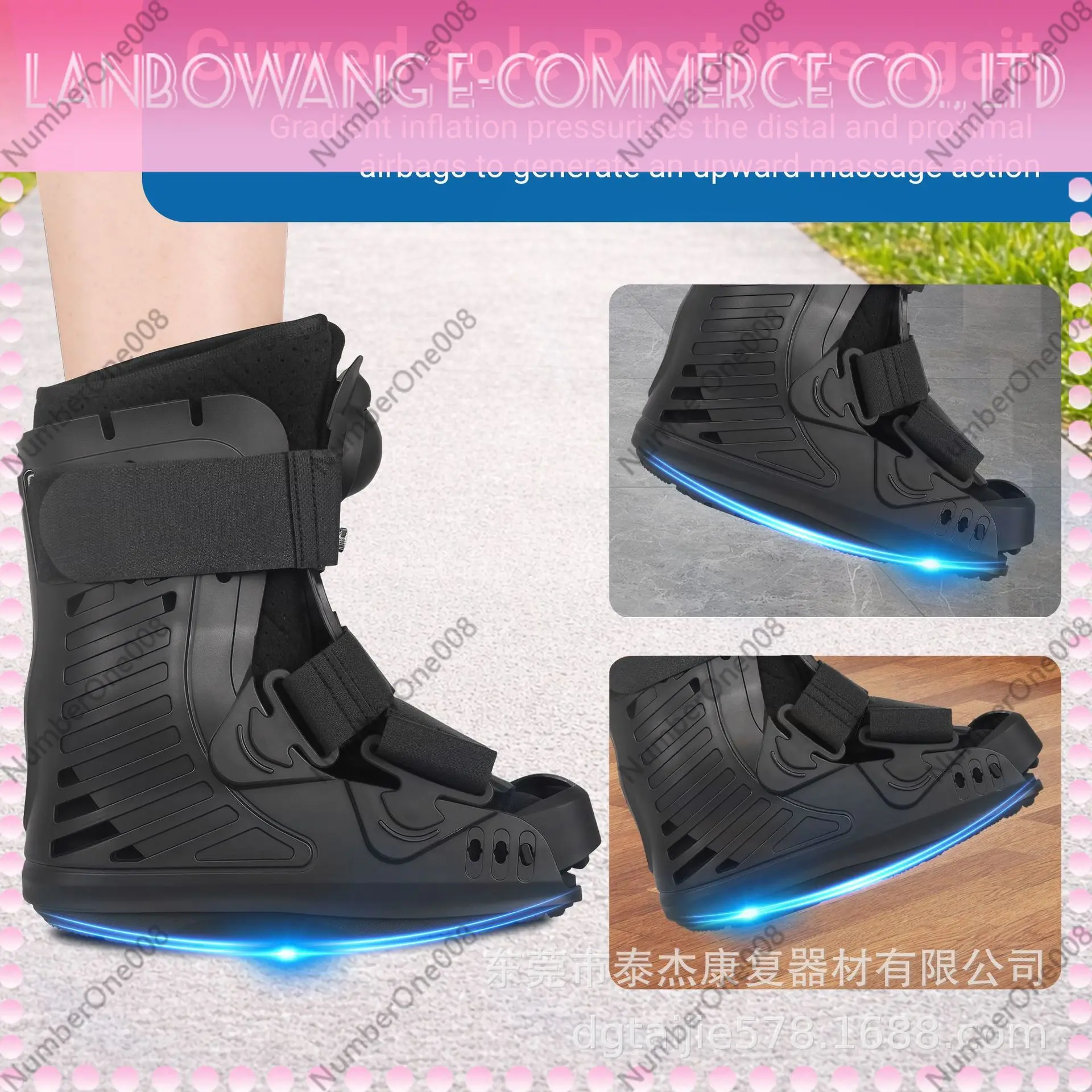 Ankle Fixation Brace Foot Metatarsal Post-op Orthosis Walking Boot Inflatable Achilles Boot
