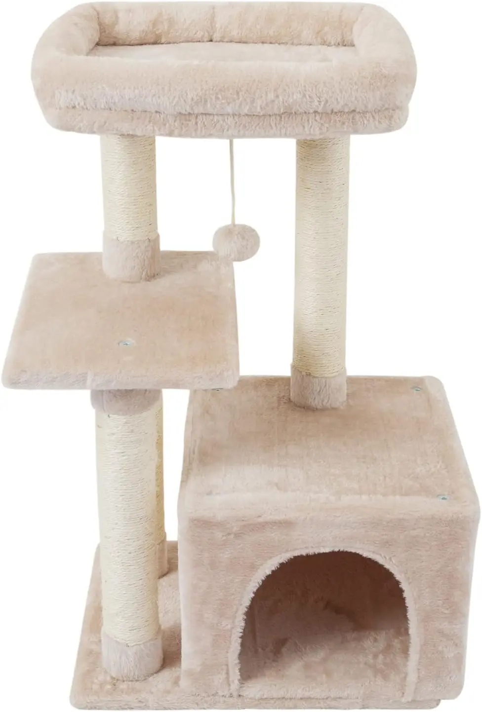 

Cat Tower for Indoor Cat Condo Sisal Scratching Posts with Jump Platform Cat Furniture Activity Ce