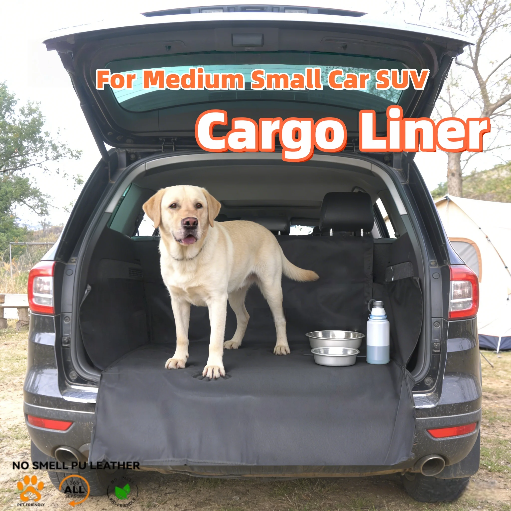 

Car Cargo Liner Waterproof Pet Boot Liner Durable Washable Cargo Cover Mat Car Mat Accessories For Medium Small Car SUV