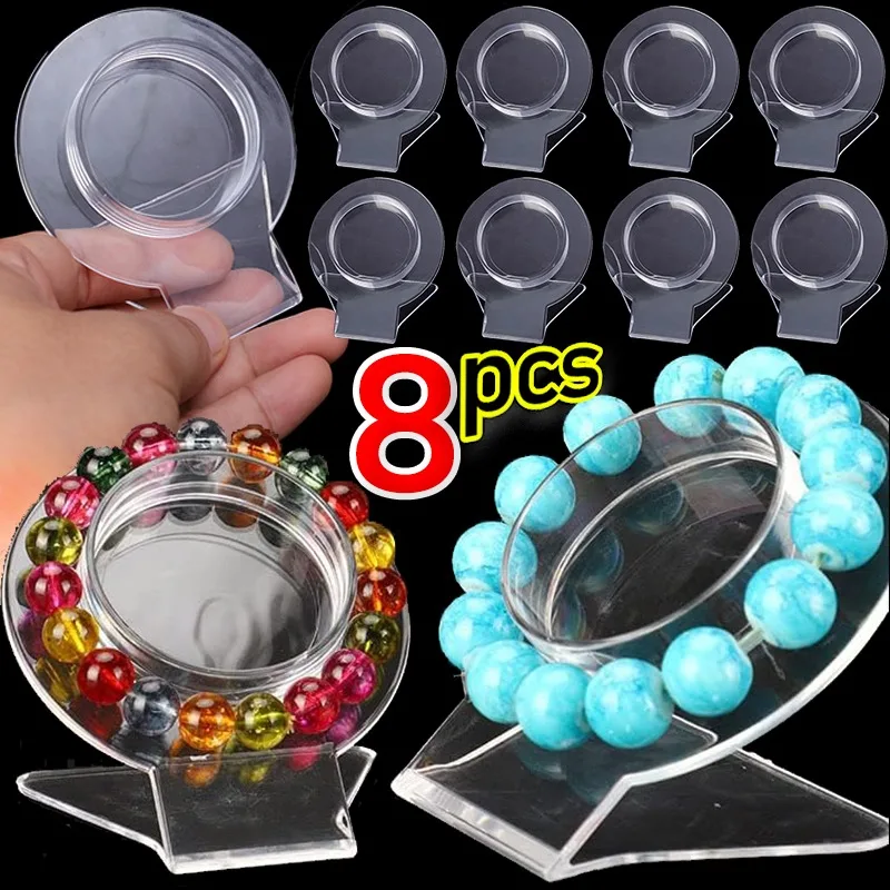 Bracelet Acrylic Display Stand Exquisite Items Transparent Show Shelf Watches Bangle Exhibition Rack Jewelry Display Accessories