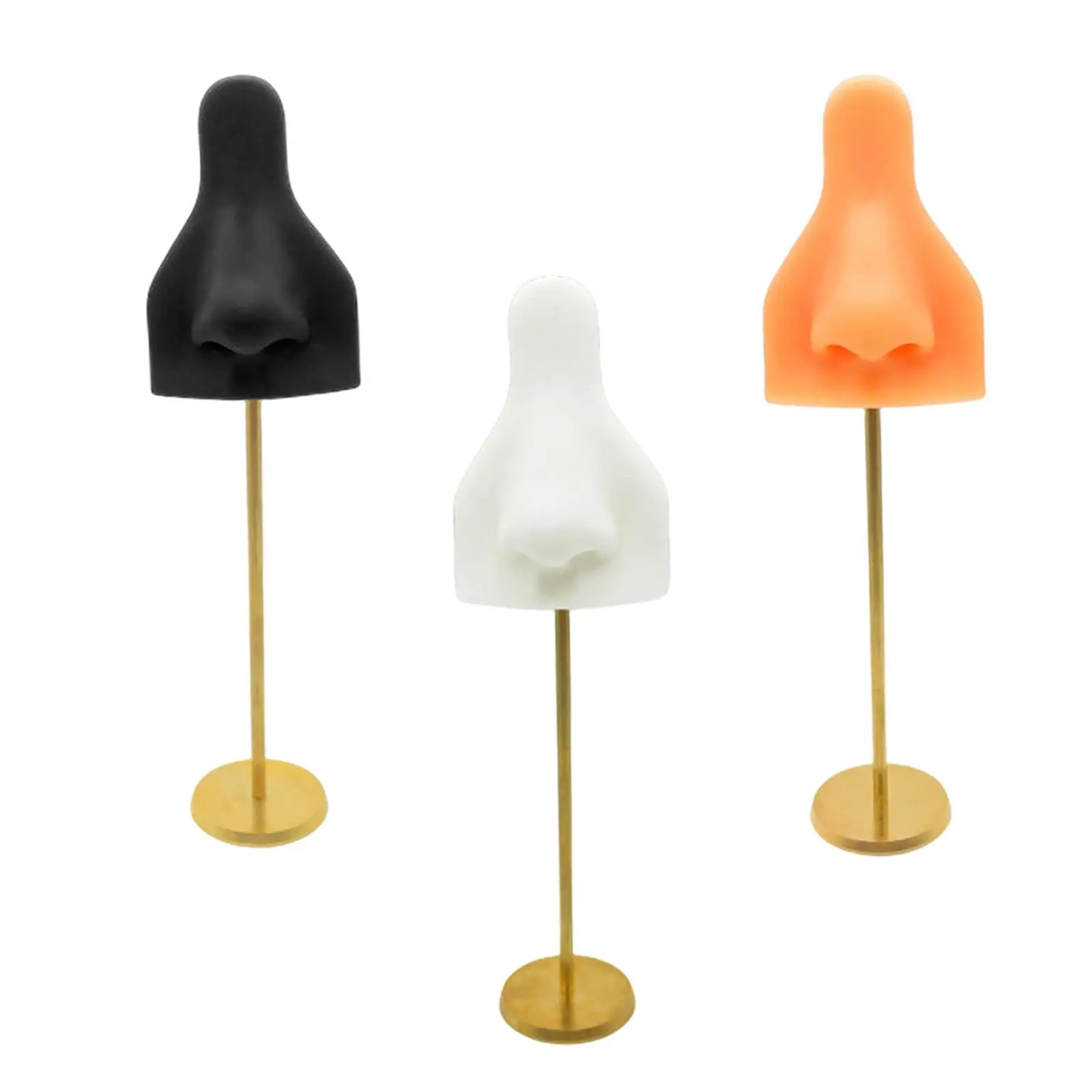 

Silicone Nose Model Mannequin Teaching Tool Freestanding Show Beginners Props Body Piercing Practice Model Realistic Fake Nose