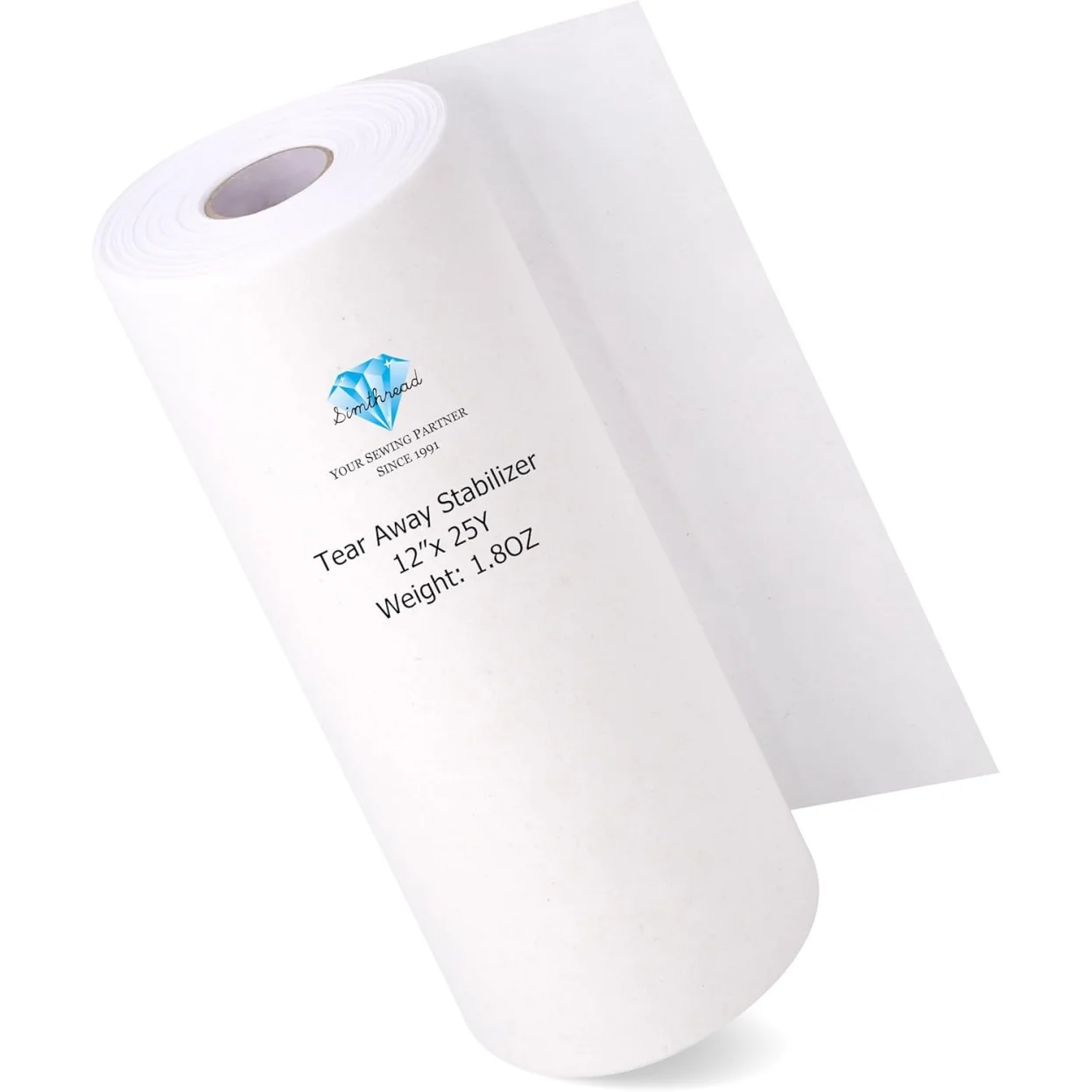 Simthread Tear Away Borduurstabilisator Backing - 1,8 Ounces Medium Gewicht voor Machineborduurwerk