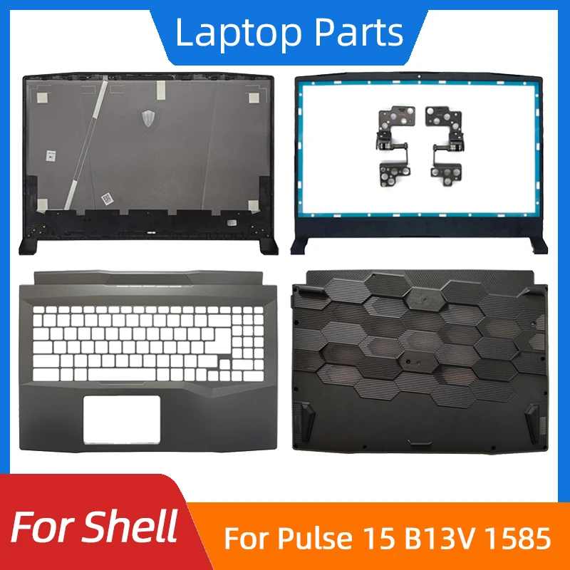 New For Pulse 15 B13V MS-1585 LCD Back Cover/Front Bezel/Palmrest/Bottom Base/Hinges Laptop Shell