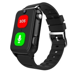 Elderly GPS Watch 4G Tracking Bracelet Health Temperature SOS Old People Locator GPS Tracker Wristwatch With Camera