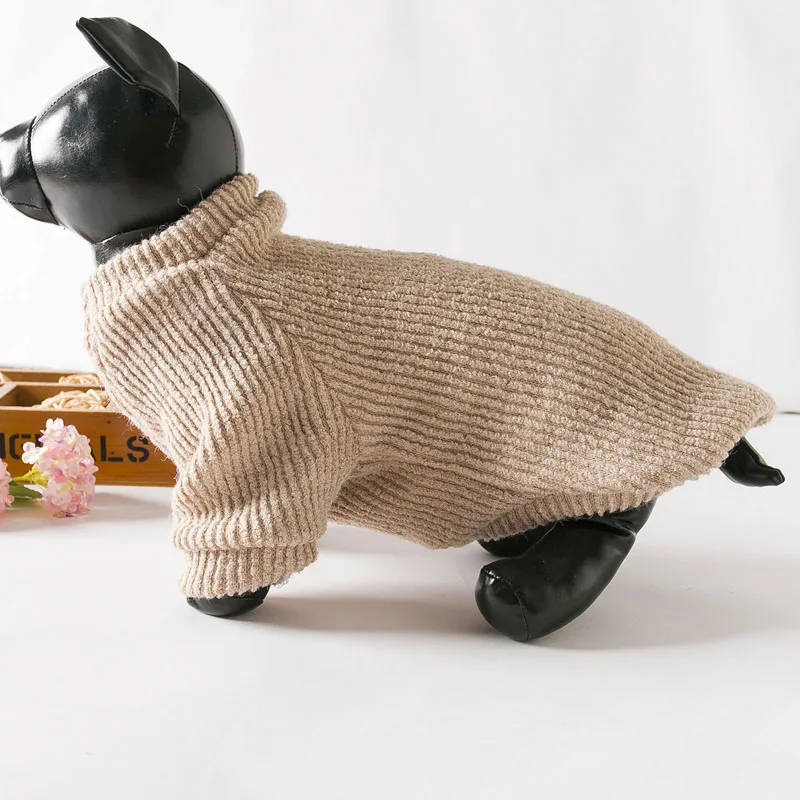 Kahai Dog Sweater,Warm Pet Clothes Winter,Solid Puppy Clothing,Long Sleeve Dog Jumper For Small Dogs,Dachshund,Knit Sweater Coat