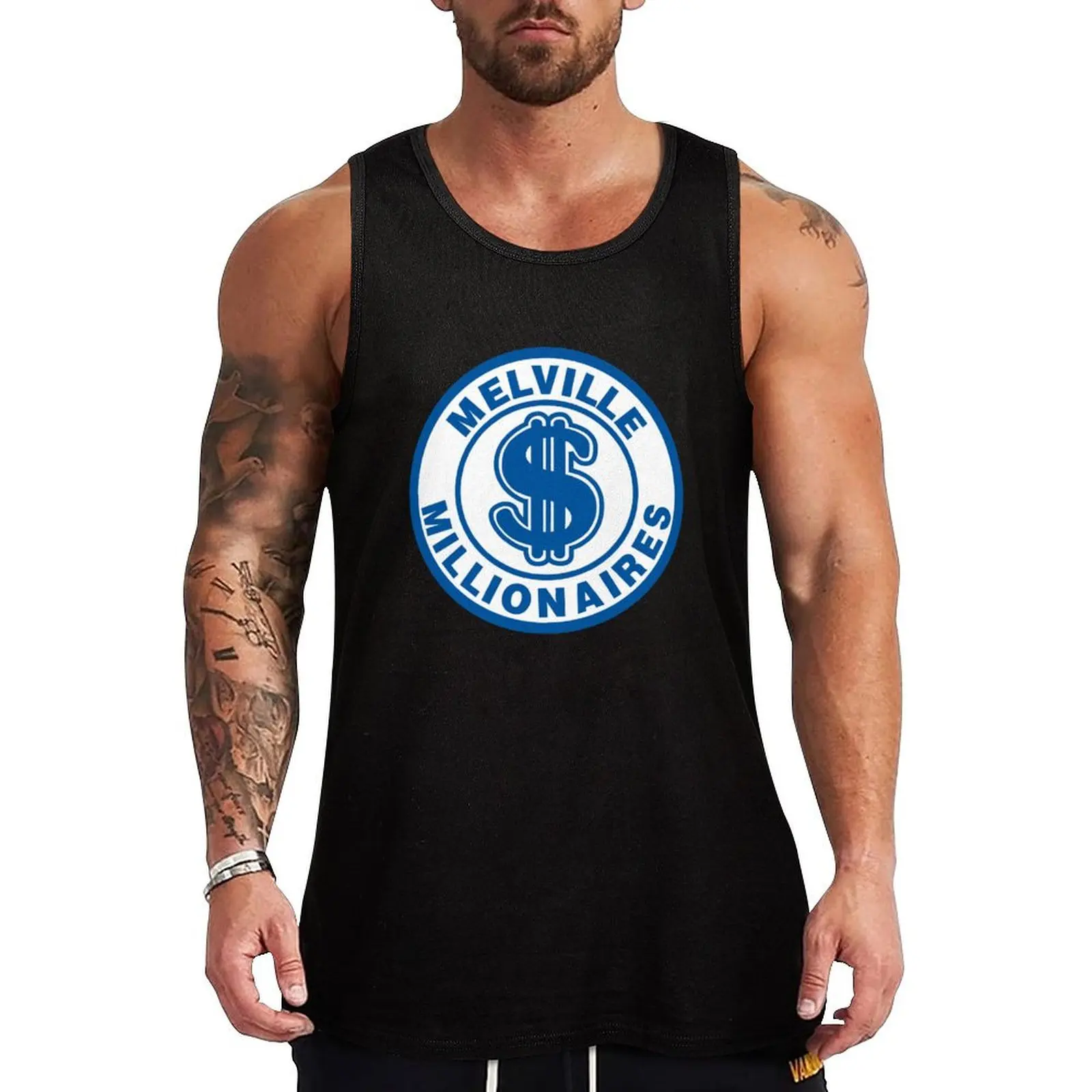 

Melville Millionaires Tank Top Vest male Vest for boy T-shirt Men's gym man vest