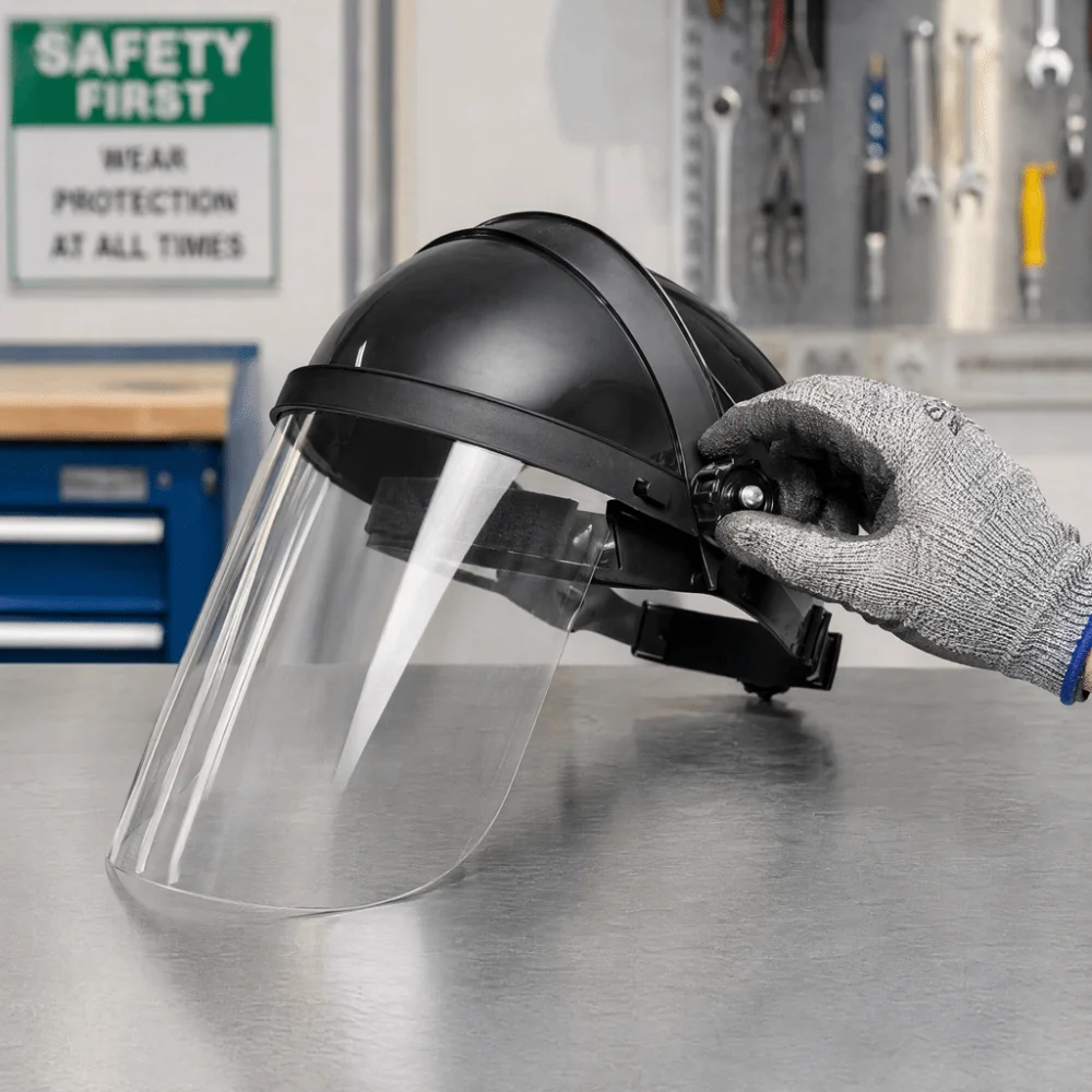 Face Protector Welding Protective Mask Adjustable Dust-proof Welding Helmet Full Face Visor Anti Shocking Welder Mask Workshop