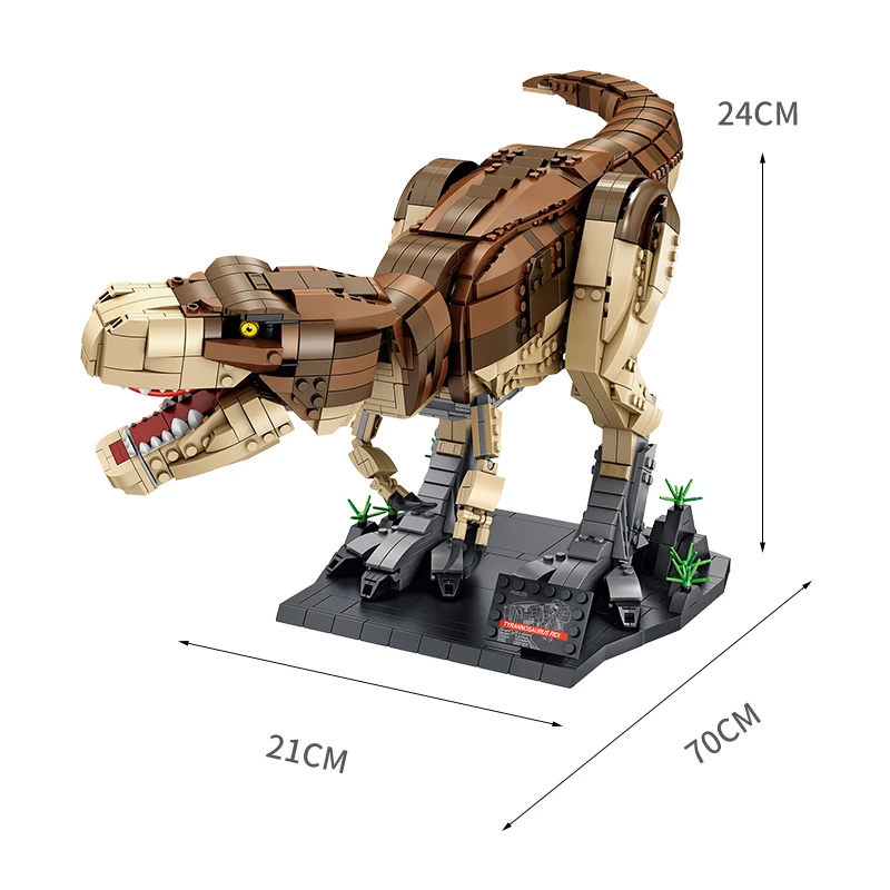 MOC Technology T-Rex Building Blocks Jurass Indominus Park Dinosaurs Pterosaur World DIY Assembly Dino Model Bricks Toy for Kids