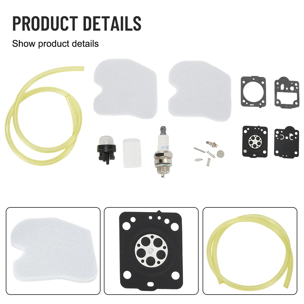 Kit Air Filter Kit Replacement W Line Bulb Air Fuel Filter CS340 CS380 Chainsaw For McCULLOCH Part Service Tool