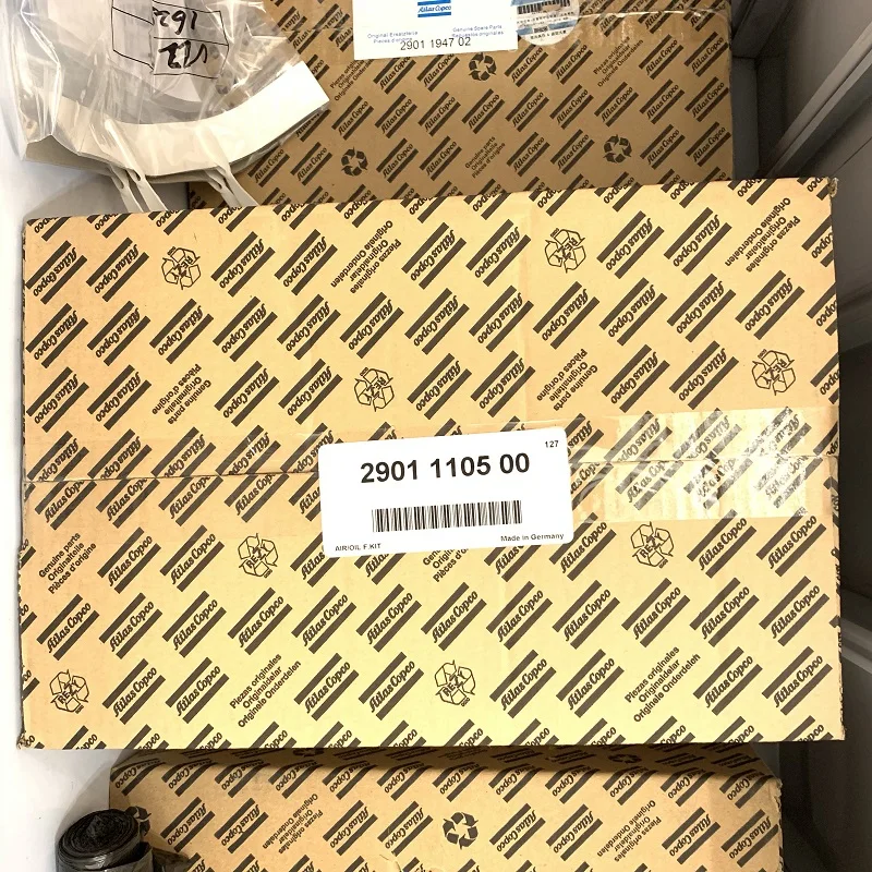 2sets/lot 2901110500(2901 1105 00) genuine air oil filter kit for AC screw air compressor
