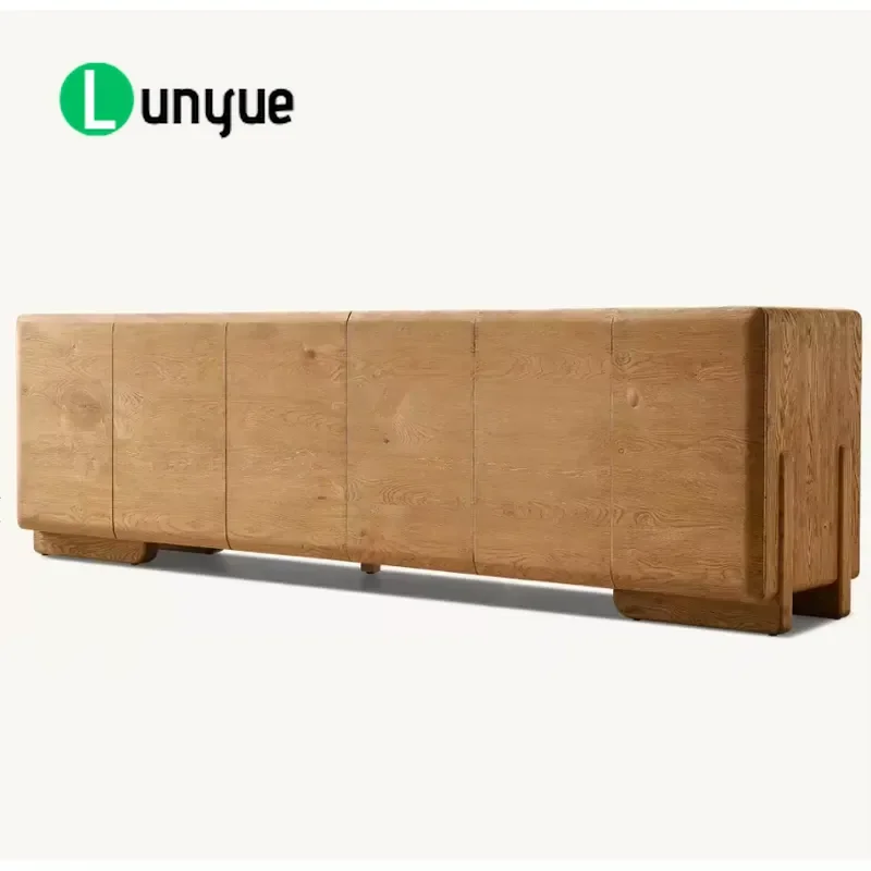 Modern Minimalist Wooden TV Cabinet Living Room Storage Media Console Furniture Home Entertainment Center Organizer Stand