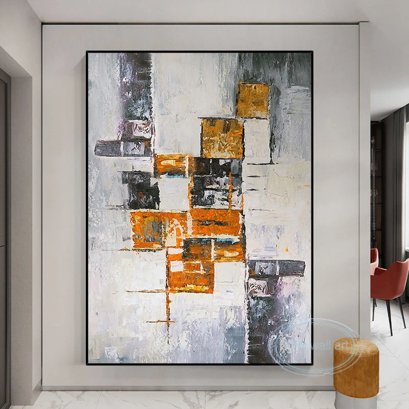 Abstract Art Texture Oil Painting Modern Minimalist Decoration Poster Living Room Sofa Background Wall Porch Pop Canvas Picture