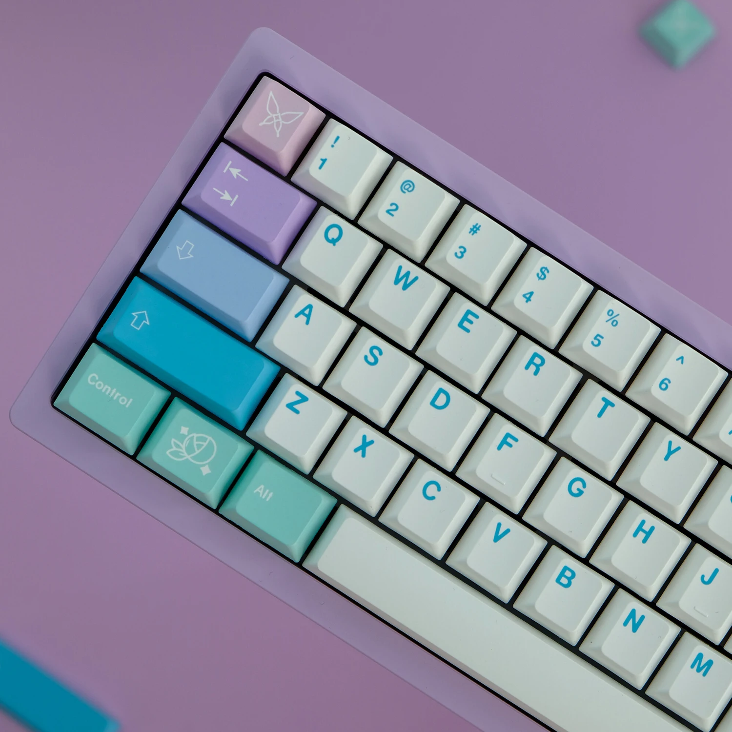 Imagem -05 - Gmk Fairy Keycaps para Switch mx Perfil Cereja Keycap Gradiente Pbt Sublimação de Tintura Teclado Mecânico 138 Teclas