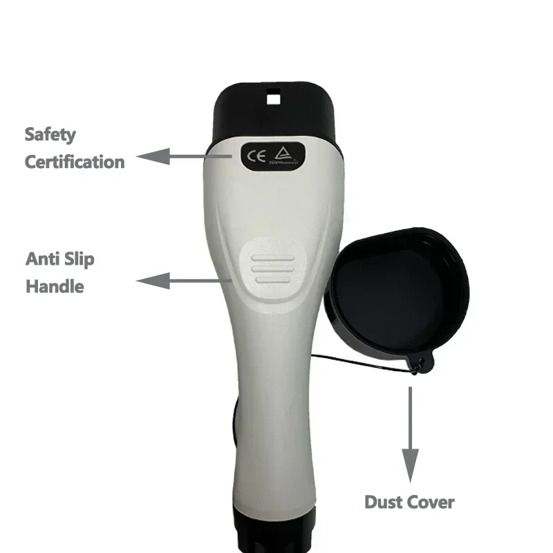 Cabo de carregamento FITMPH EV, Type2 para Type2, 22kW trifásico 32A, à prova d'água e resistente a altas temperaturas, vida útil de saída 10.000 vezes