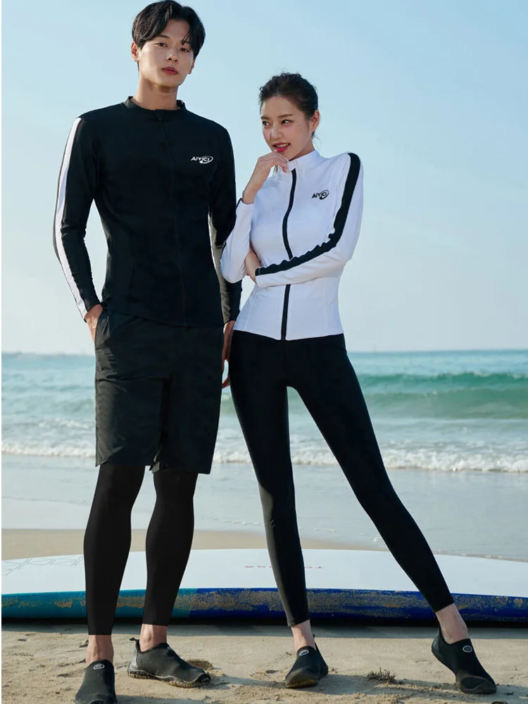 Women\'s Men\'s Swim Shirts Rash Guard Sun UV Protective T Shirts Quick Dry Tight Fit Water Surfing Swimming Running Tops Swimsuit