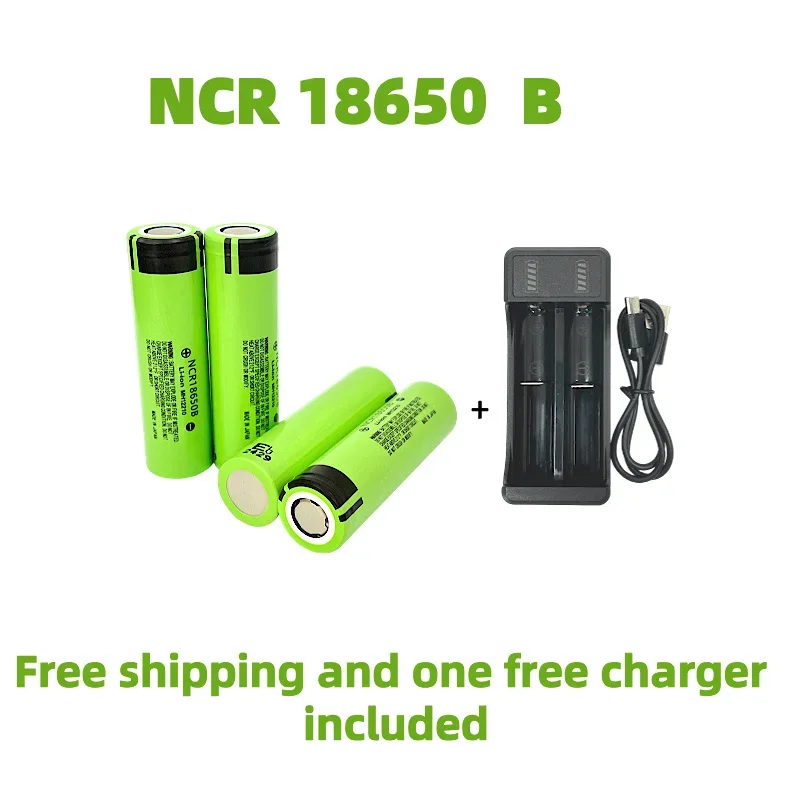 Free Shipping Air Express NCR 18650B 34B 3.7V 3400mAh 30A Discharge Lithium-ion Rechargeable Battery Charger for Monitoring,Etc