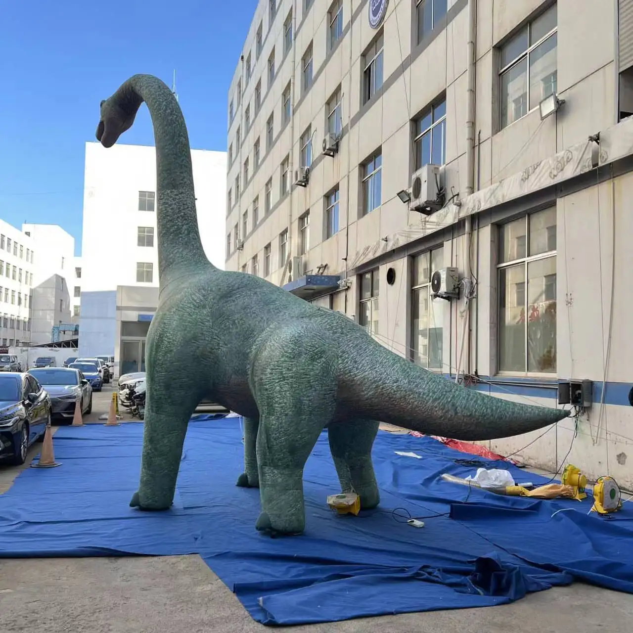 Giant Inflatable Dinosaur Air Blow Lifelike Dino Jungle Animal Decoration Props for Outdoor Park Event Advertise