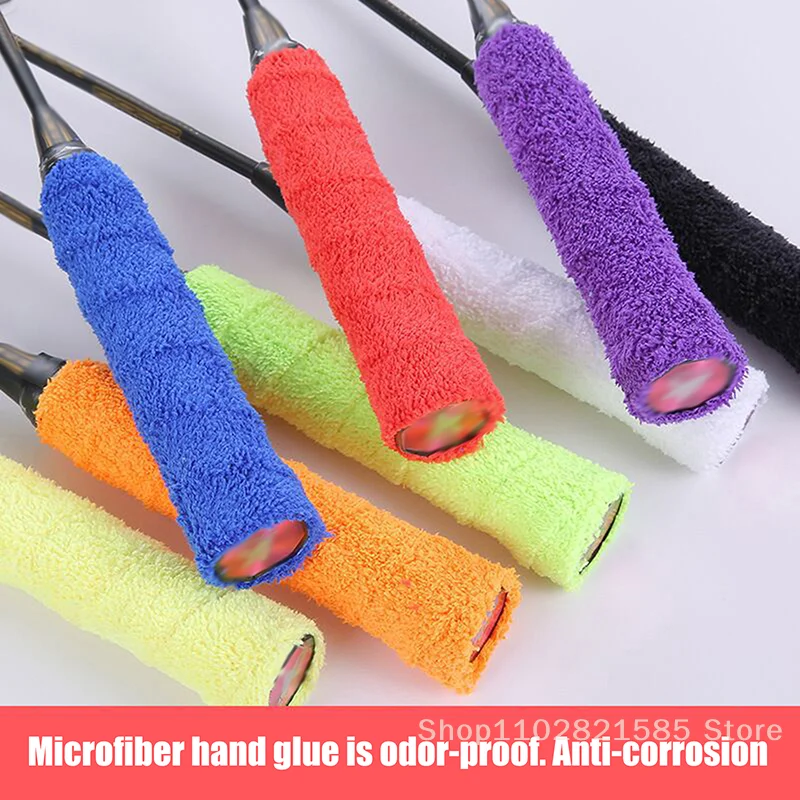 3Pcs Towel Glue Grip Badminton Tennis Racket Overgrips Tape Racket Grip Grip Non-slip Tape Band Sweat Badminton