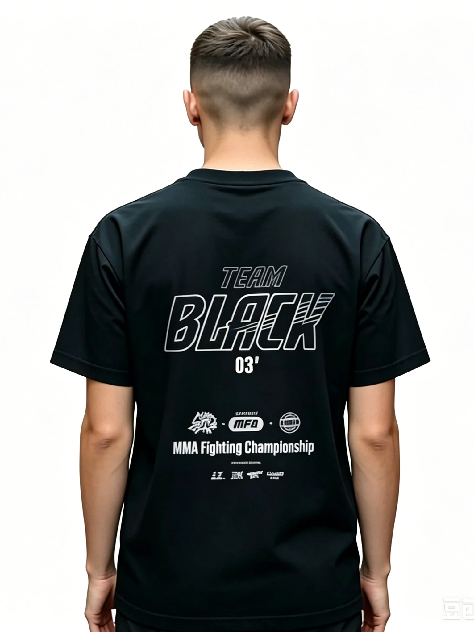 Cool Fighting Championship Print Oversized Black Cotton T-Shirt Soft O-neck Short Sleeve Graphic Tee Streetwear Aesthetic Unisex