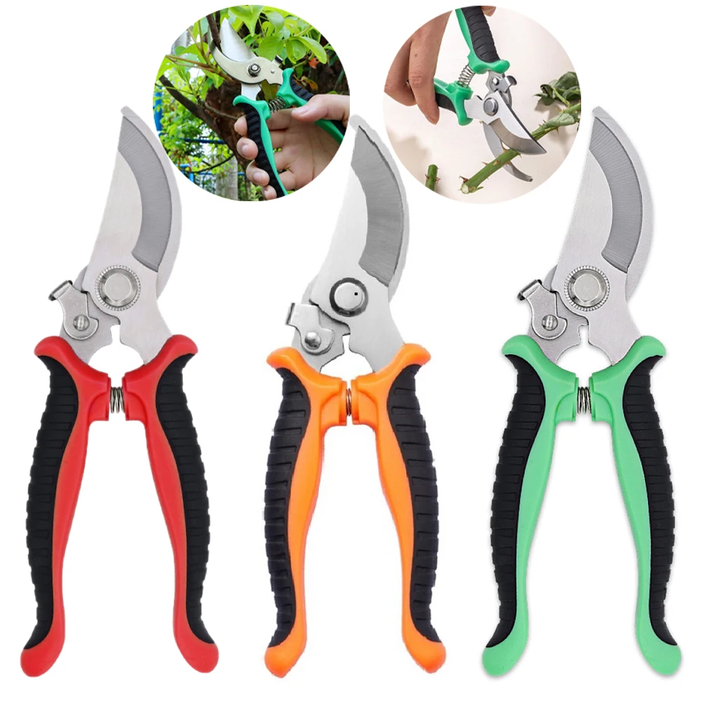 

New Pruner Garden Scissors Professional Sharp Bypass Pruning Shears Tree Trimmers Secateurs Hand Clippers Gardening Beak Scissor