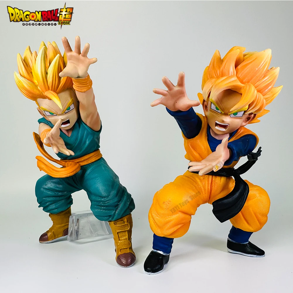 Hot Dragon Ball Z 15cm Anime Figure Son Gohan Trunks Action Figures PVC Anime Collection Statue Model Doll Toys for Gift