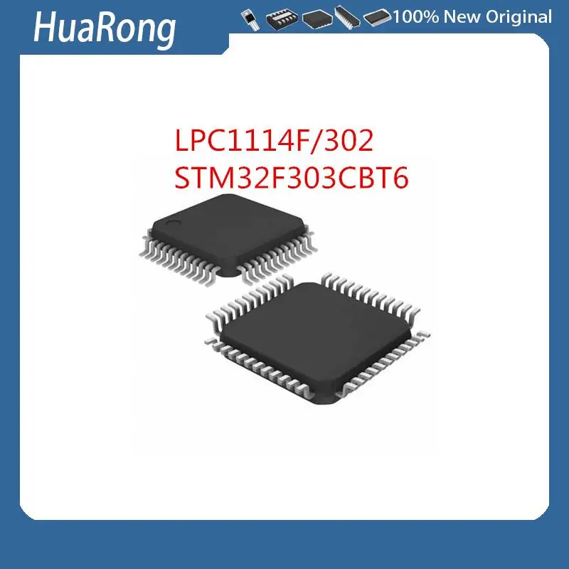 2PCS/LOT     LPC1114F/302    STM32F303CBT6    LQFP48