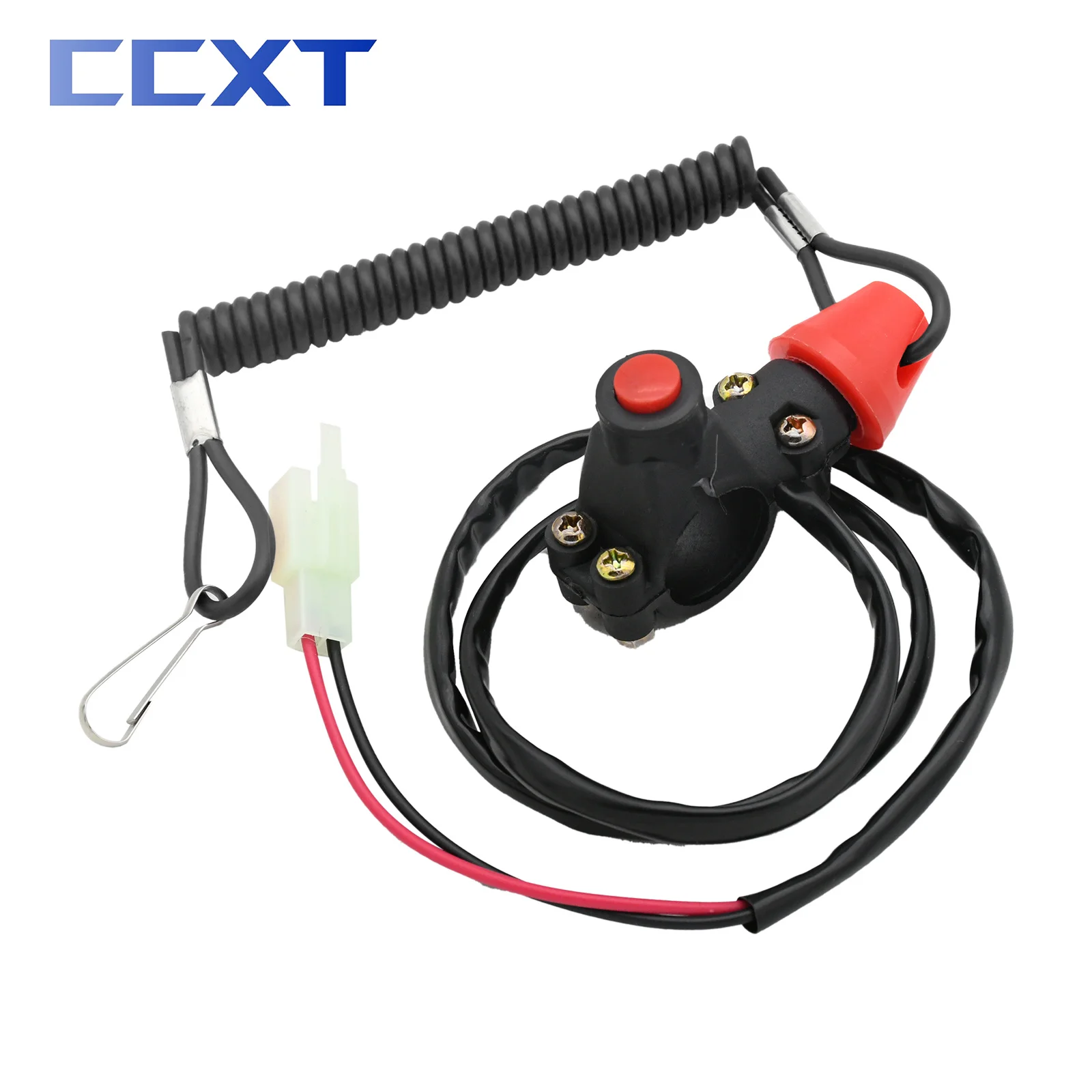 Motorcycle Engine Kill Stop Switch Boat Outboard Engine Motor Kill Stop Switch Safety Lanyard For KTM Honda Yamaha Kawasaki Part