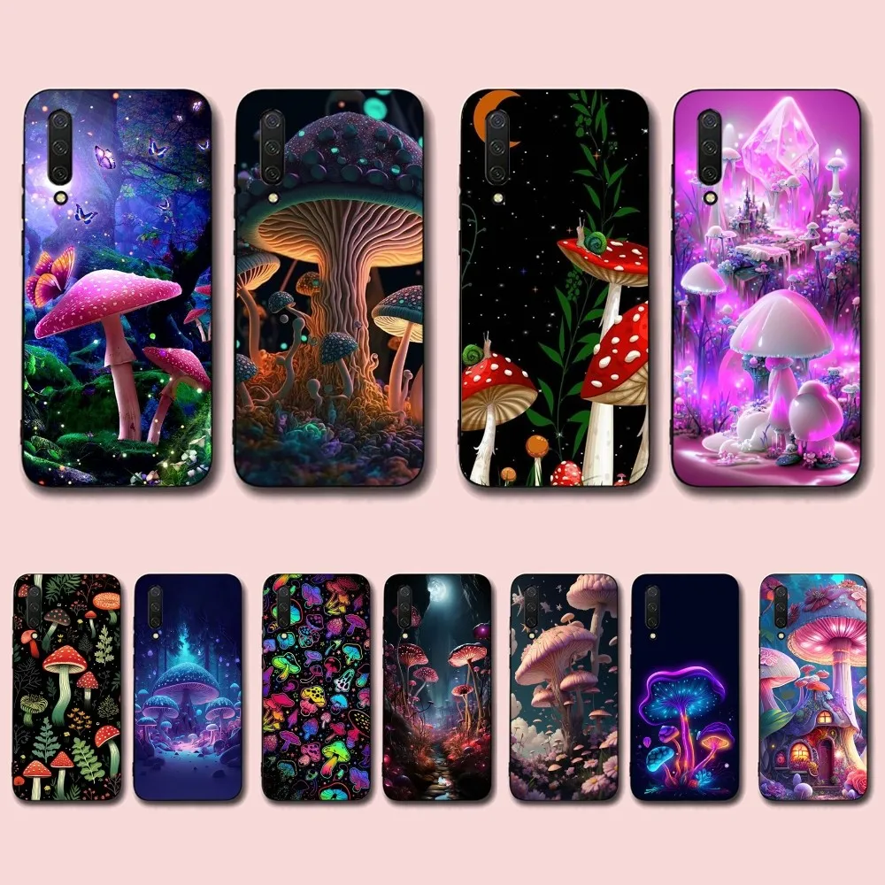 Mushroom Phone Case For Xiaomi Mi 5X 8 9 10 11 12 lite pro 10T PocoX3pro PocoM3 Note 10 pro lite