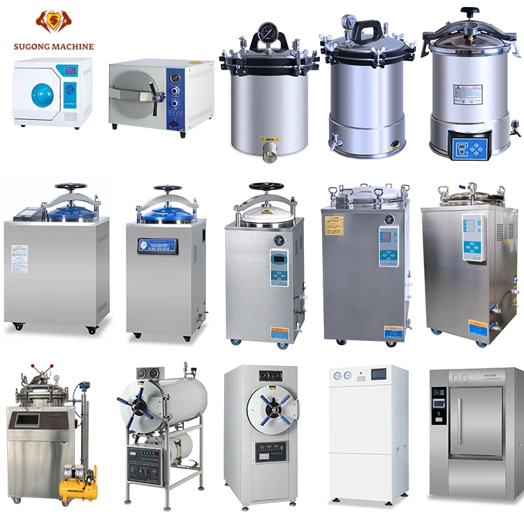 50L 120L Steam Sterilizer Machine Autoclave Sterilization Box for Surgical Instruments Food Safety Clinical Material Disinfectio