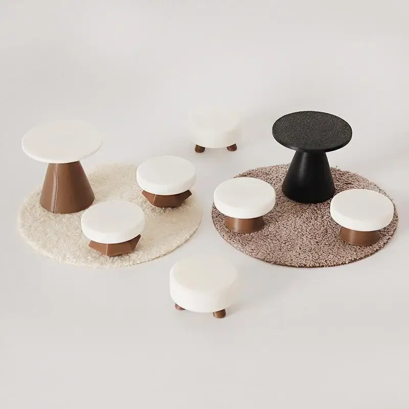 4Pcs Puppenhaus Simulation Tisch Modell Ornament Handgemachte DIY Hocker Szene Hause Dekoration Mini Spielzeug Puppe Haus Zubehör