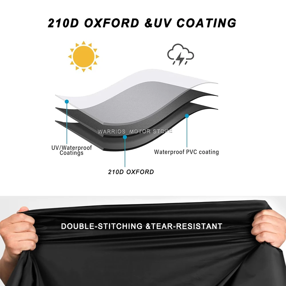 For KLX 300 230 250 150 300SM Motorcycle Cover UV Protective Dustproof Snowproof Outdoors Motorcycle Waterproof Cover