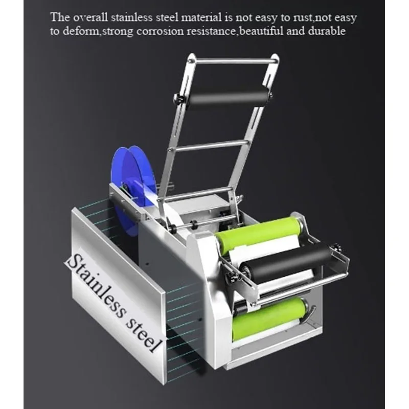 Applicatore di etichette 220V Confezionatrice manuale semiautomatica per etichettatrice per tubi di latta per bottiglie rotonde in plastica