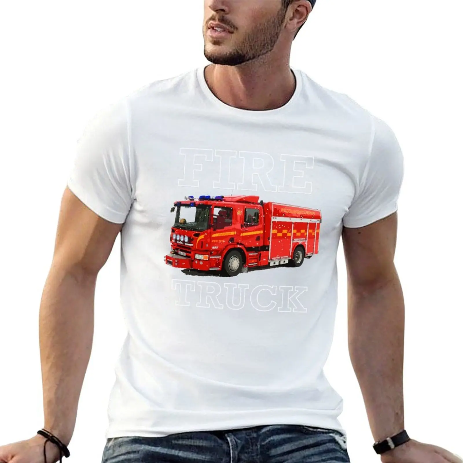 

t print t Foz Truck man 100% t men cotton shirt Ball shirt shirt cotton custom T-Shirt Fire