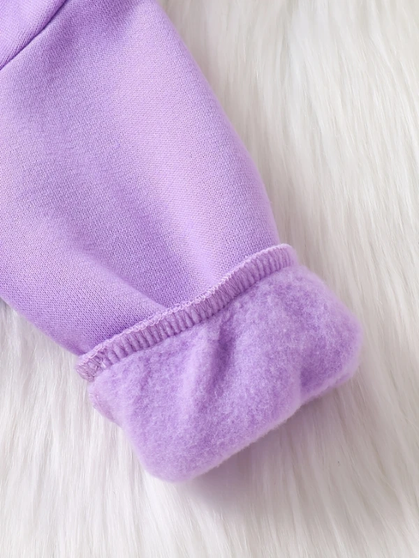 ربيع الخريف طفلة الكرتون طباعة مقنعين الصوف طويلة الأكمام البلوز والسراويل لطيف قطعتين مجموعة للأطفال الصغار #6