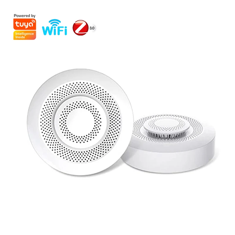 5 in 1 Intelligent Air Quality Monitors CH2O VOC CO2 Temperature and Humidity Detector Sensor