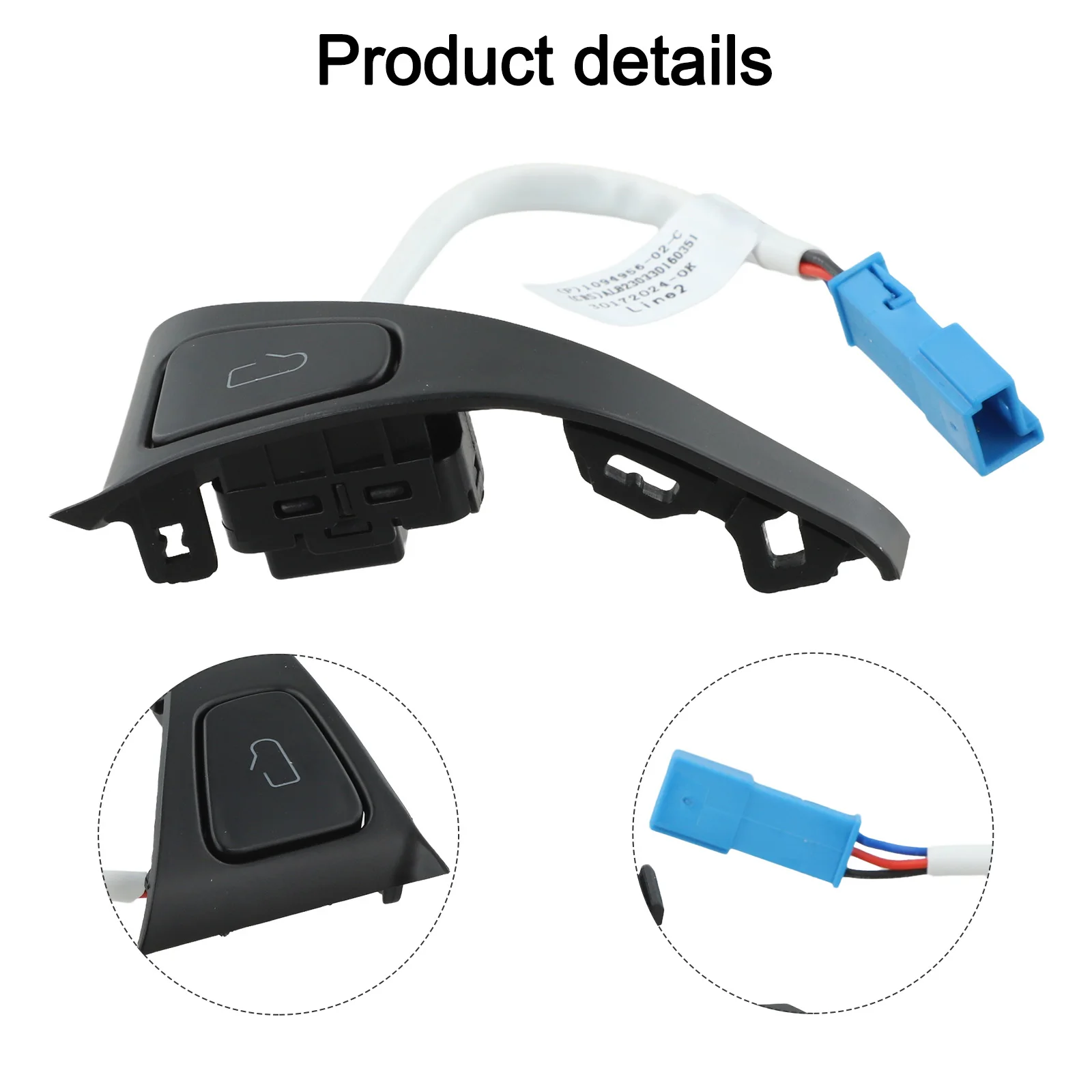 

Interior Front Door Switch Left Side for Tesla Model 3 Y 2021 2022 2023 Replace Using 1094956 02 E Reliable Contact