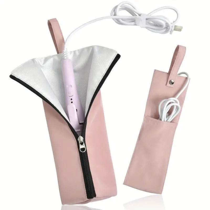 

Стильная дорожная сумка-органайзер для инструментов для укладки волос — термостойкий портативный чехол для выпрямителей и щипцов для завивки волос Dyson